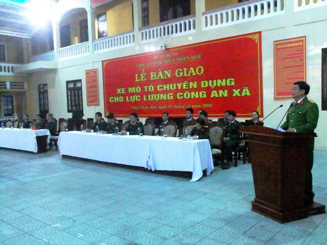 Thừa Thiên Huế: Cấp 153 xe mô tô chuyên dụng cho Công an xã