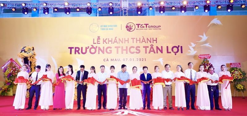 Tập đoàn T&T Group tài trợ xây dựng trường học tại tỉnh Cà Mau