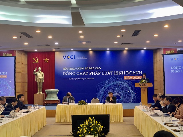 VCCI công bố báo cáo “Dòng chảy pháp luật kinh doanh Việt Nam năm 2020"