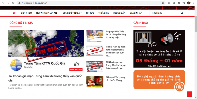 Bộ TT&TT: Chính thức ra mắt Cổng thông tin công bố tin giả