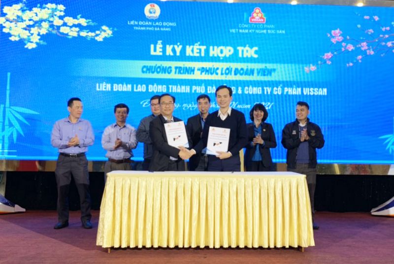 Vissan ký hợp tác giảm giá 10% cho đoàn viên công đoàn thành phố Đà Nẵng