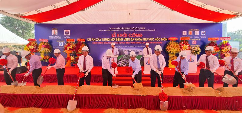 TPHCM: Khởi công xây dựng Bệnh viện Đa khoa khu vực Hóc Môn quy mô 1.000 giường
