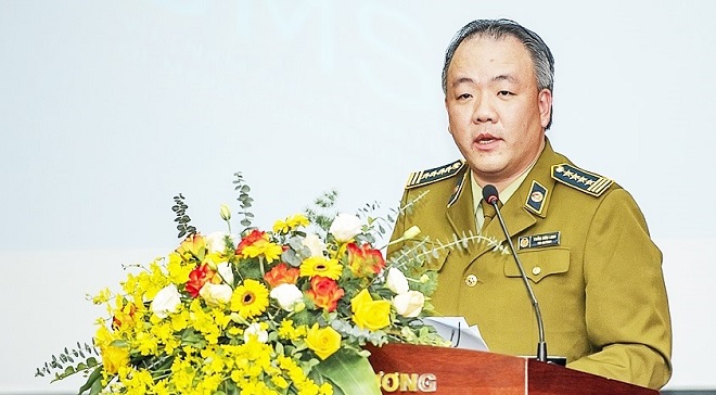 Tổng Cục trưởng Tổng QLTTT, Trần Hữu Linh phát biểu tại Hội nghị
