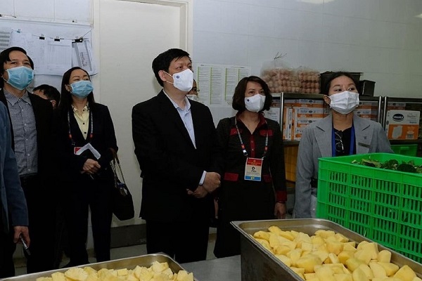 Bộ trưởng Nguyễn Thanh Long kiểm tra công tác phục vụ y tế và đảm bảo an toàn thực phẩm tại địa điểm lưu trú của đại biểu
