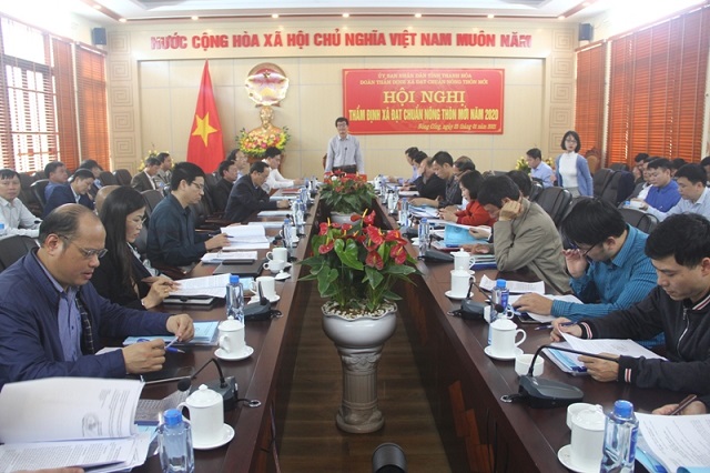 Đoàn Thẩm định xã đạt chuẩn nông thôn mới (NTM) tỉnh Thanh Hóa đã tổ chức Hội nghị thẩm định xã đạt chuẩn NTM năm 2020 cho 3 xã cuối cùng của huyện Nông Cống là Tân Khang, Tế Nông và Công Chính.