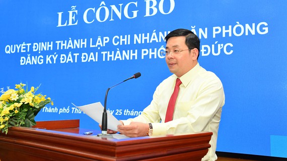 TP. HCM: Thành lập chi nhánh Văn phòng Đăng ký đất đai TP Thủ Đức