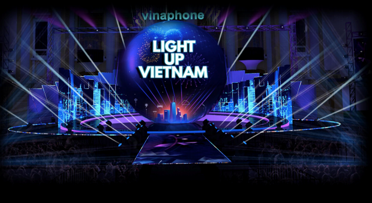 Sân khấu ấn tượng của Light Up Việt Nam by VinaPhone