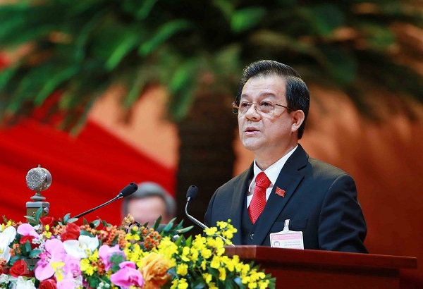 Đồng chí Lê Hồng Quang, Ủy viên Trung ương Đảng, Phó Chánh án Thường trực Toà án nhân Tối cao tại Đại hội (Ảnh: TTXVN)