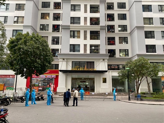 Phong tỏa một toà nhà ở khu đô thị Times City