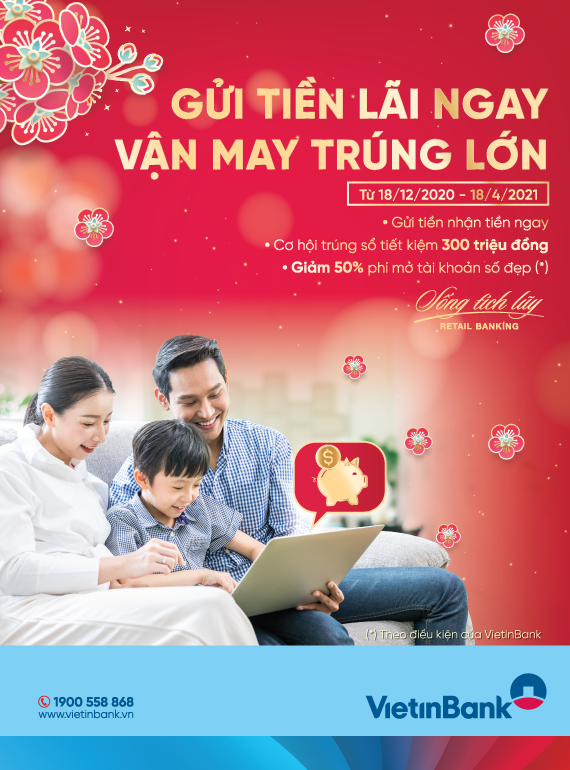 Đón Xuân Tân Sửu nhận muôn vàn điều may cùng VietinBank