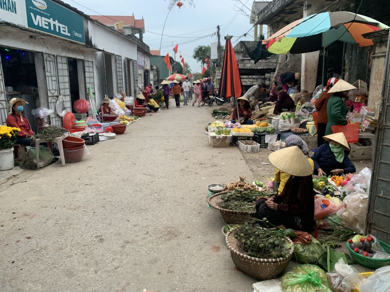 Một góc chợ Quỳnh Hậu - Quỳnh Lưu - Nghệ An