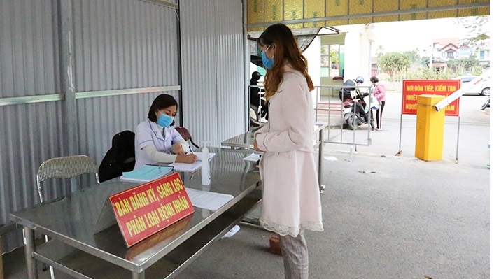 Người từng đến hoặc về từ huyện Cẩm Giàng cần thực hiện khai báo y tế, lấy mẫu xét nghiệm SARS-CoV-2 (Ảnh: bacninh.gov.vn)