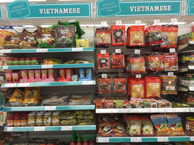Hàng Việt Nam được bán rộng tãi tại hệ thống siêu thị lớn của Australia