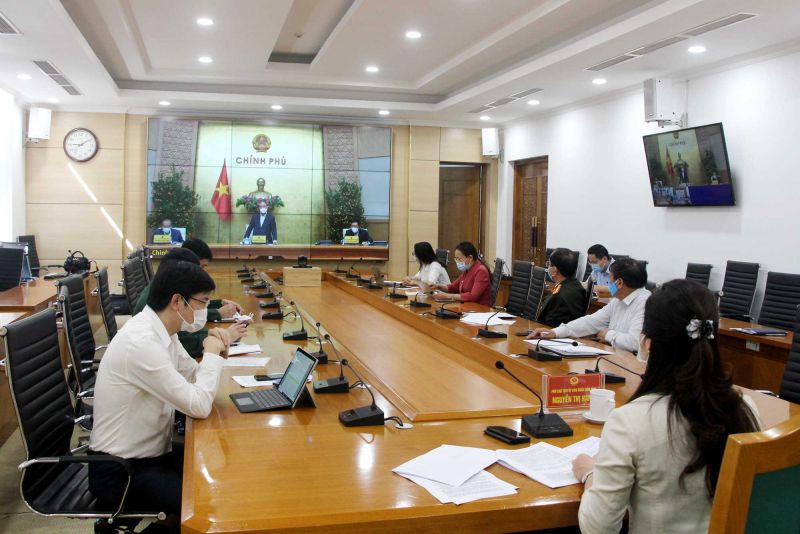 Quảng Ninh tham dự cuộc họp trực tuyến với Chính phủ qua truyền hình trực tuyến