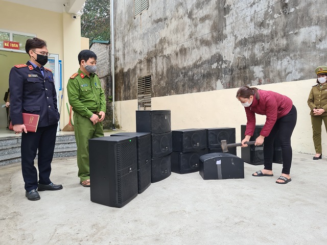 Hà Giang: Xử phạt gần 20 triệu đồng và tiêu hủy sản phẩm Loa giả nhãn hiệu JBL