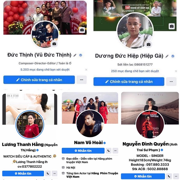 Dương Tuấn đã hỗ trợ lên tích xanh Facebook cho nhiều nghệ sĩ Việt