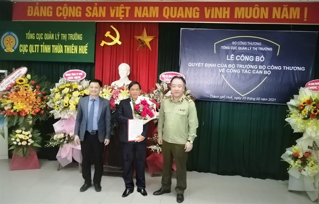 Thừa Thiên Huế: Phó giám đốc Sở Công thương được bổ nhiệm làm Cục trưởng Cục Quản lý Thị trường