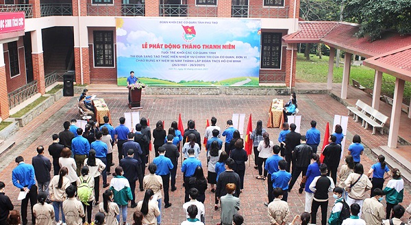 Đoàn Khối các cơ quan tỉnh Phú Thọ phát động Tháng Thanh niên năm 2021