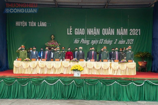 Lễ giao nhận quân năm 2021 tại huyện Tiên Lãng