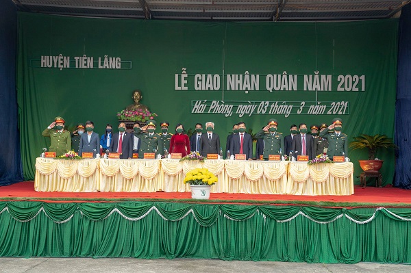 Hải Phòng: Lễ giao nhận quân năm 2021 diễn ra trang trọng, nhanh gọn, bảo đảm an toàn phòng chống dịch COVID-19
