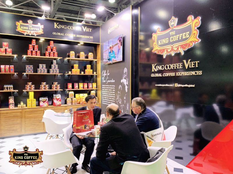 King Coffee tham dự triển lãm World Food Moscow năm 2019.