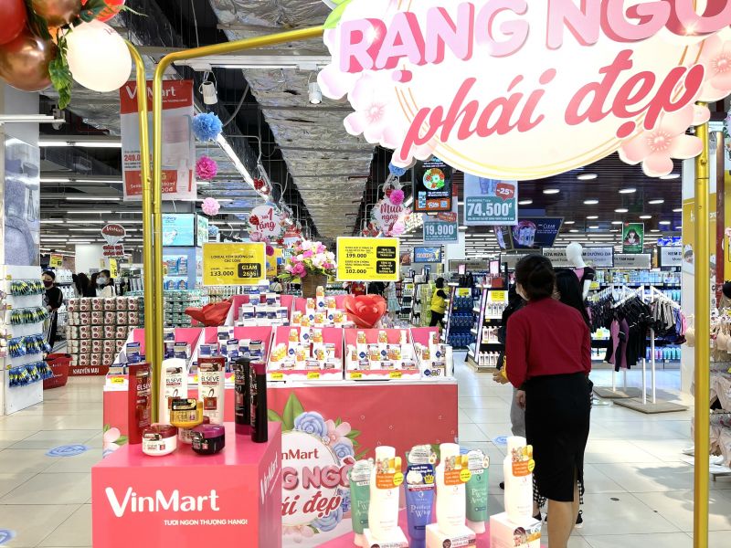 VinMart/VinMart+ khuyến mãi khủng lên đến 50% hàng trăm sản phẩm làm đẹp trong dịp 8/3
