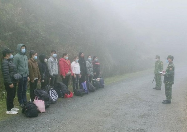 Các công dân nhập cảnh trái phép vào địa bàn Hà Giang