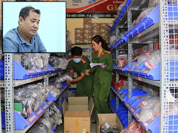 An Giang: Tạm giữ hình sự giám đốc nghi sản xuất, buôn bán hàng giả