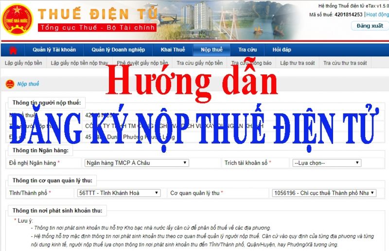 3 cách để người nộp thuế thực hiện đăng ký tài khoản giao dịch thuế điện tử
