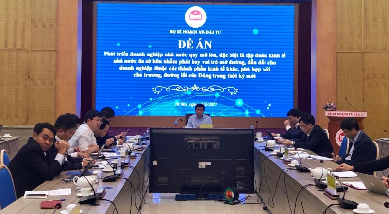 Bộ trưởng Bộ Kế hoạch và Đầu tư Nguyễn Chí Dũng chủ trì cuộc họp. - Ảnh: VGP