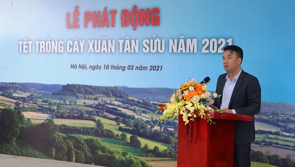 Tổng Giám đốc Nguyễn Thế Mạnh phát biểu tại buổi lễ