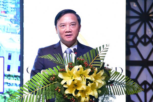 ông Nguyễn Khắc Định, UVBCHTƯ Đảng, Bí thư tỉnh ủy phát biểu chỉ đạo
