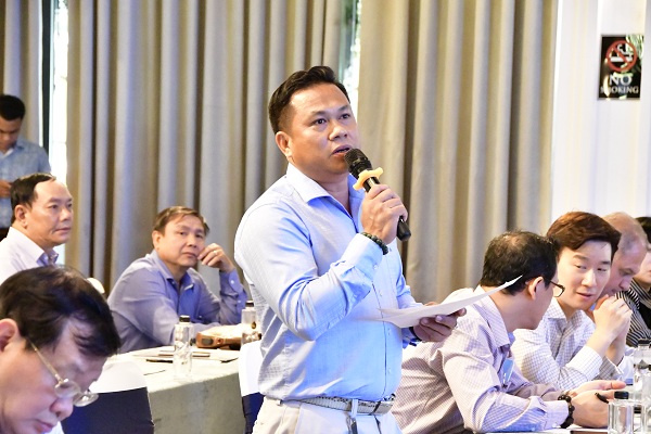 Ông Lê Văn Sơn, CEO khách sạn Liberty Nha Trang, p. Chủ tịch hiệp hội du lịch phát biểu
