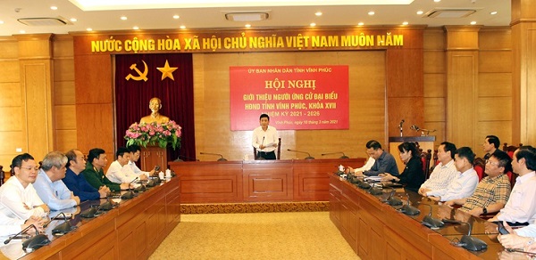 Vĩnh Phúc giới thiệu người ứng cử đại biểu HĐND tỉnh khóa XVII