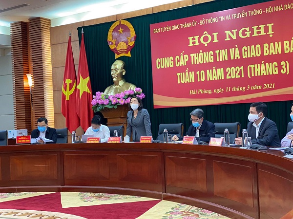 Hải Phòng: Hội nghị giao ban và cung cấp thông tin báo chí định kỳ tuần 10/2021