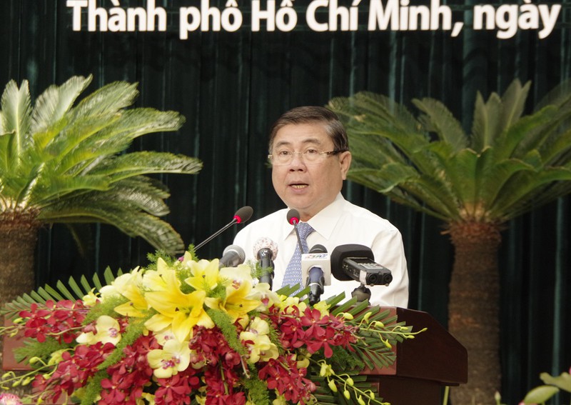 Chủ tịch UBND TP.HCM Nguyễn Thành Phong phát biểu tại lễ tuyên dương