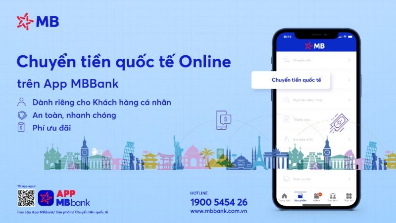 MB ra mắt sản phẩm Chuyển tiền quốc tế Online trên App MBBank