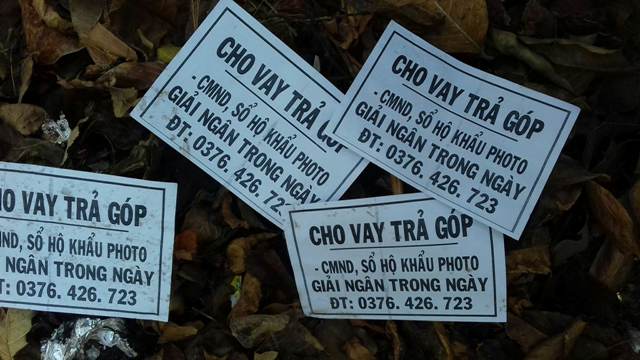 Huế: Rải tờ rơi cho vay, 2 đối tượng bị khởi tố