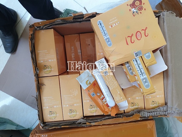 Lực lượng hải quan Lạng Sơn thu giữ lượng lớn hàng hóa nhập lậu