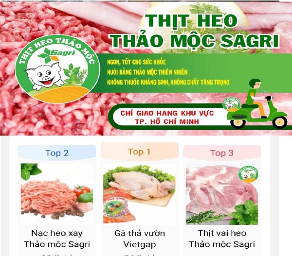 Sagrifood: Thực phẩm sạch của người tiêu dùng Việt