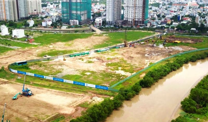Dự án Gem Riverside (khu Nam Rạch Chiếc, phường An Phú, quận 2) do Tập đoàn Đất Xanh làm chủ đầu tư. (Ảnh: Land Go Now).