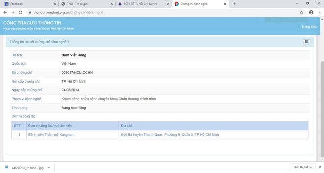 TP.HCM: Khởi tố, bắt tạm giam bác sĩ phẫu thuật nâng ngực trái phép gây chết người