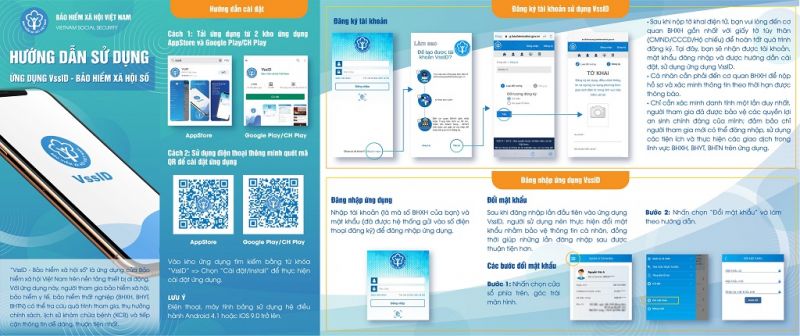 [Infographic] Hướng dẫn chi tiết sử dụng ứng dụng VssID - Bảo hiểm xã hội số