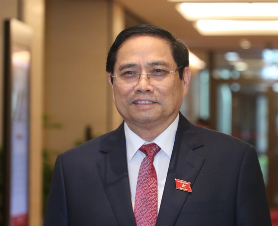 Ông Phạm Minh Chính được giới thiệu để bầu giữ chức Thủ tướng (Ảnh: Viết Chung)