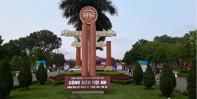 Biểu tượng công viên Hội An giữa lòng TP Thanh Hóa.