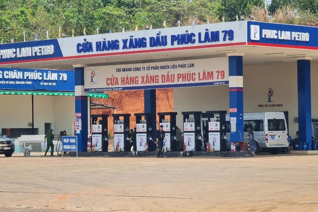 Bình Phước: Công an phong tỏa cây xăng Phúc Lâm 79 tại Quốc lộ 14