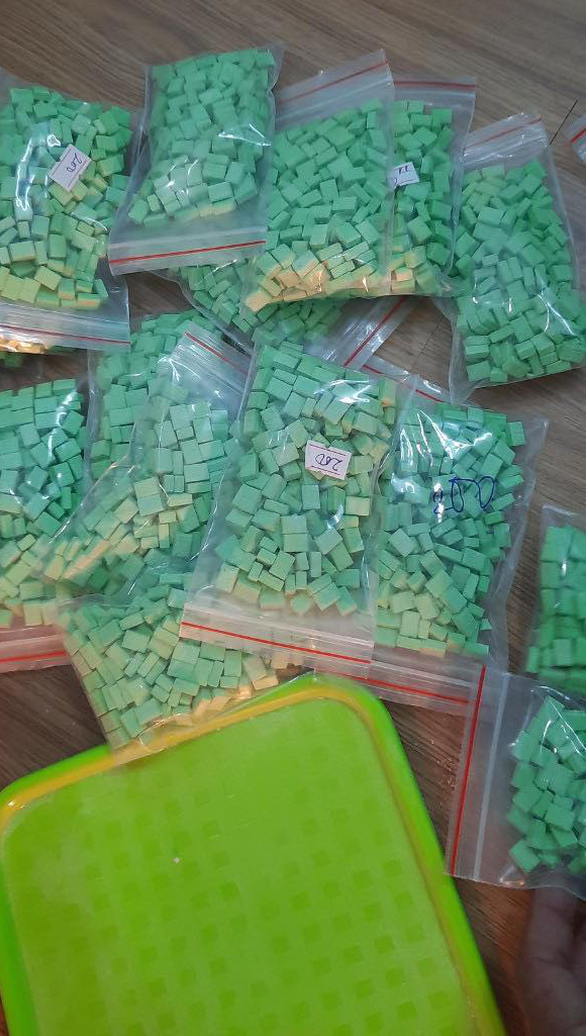 Hàng ngàn viên ma túy tổng hợp bị thu giữ, bắt quả tang - Ảnh: Cục CSĐT tội phạm về ma túy