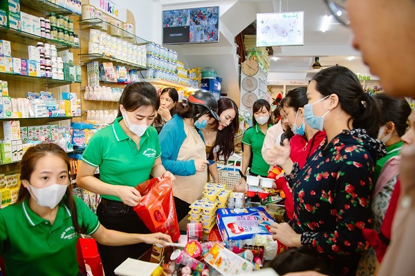Hệ thống siêu thị mẹ và bé Chaga shop tại thị trấn Hồng Lĩnh (Hà Tĩnh) đã dành được sự tin yêu của khách hàng