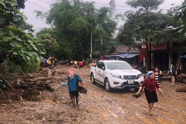 Lũ ống ở xã Minh Lương, huyện Văn Bàn, tỉnh Lào Cai khiến 3 người chết và mất tích