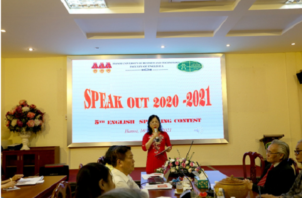 Tổ chức cuộc thi sinh viên nói tiếng Anh giỏi lần thứ 5 'Speak out 2020 – 2021'